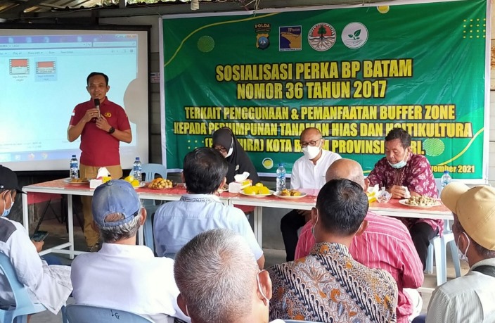 Pertahira Kota Batam menggelar sosialisasi terkait Penggunaan dan Pemanfaatan Bufferzone.