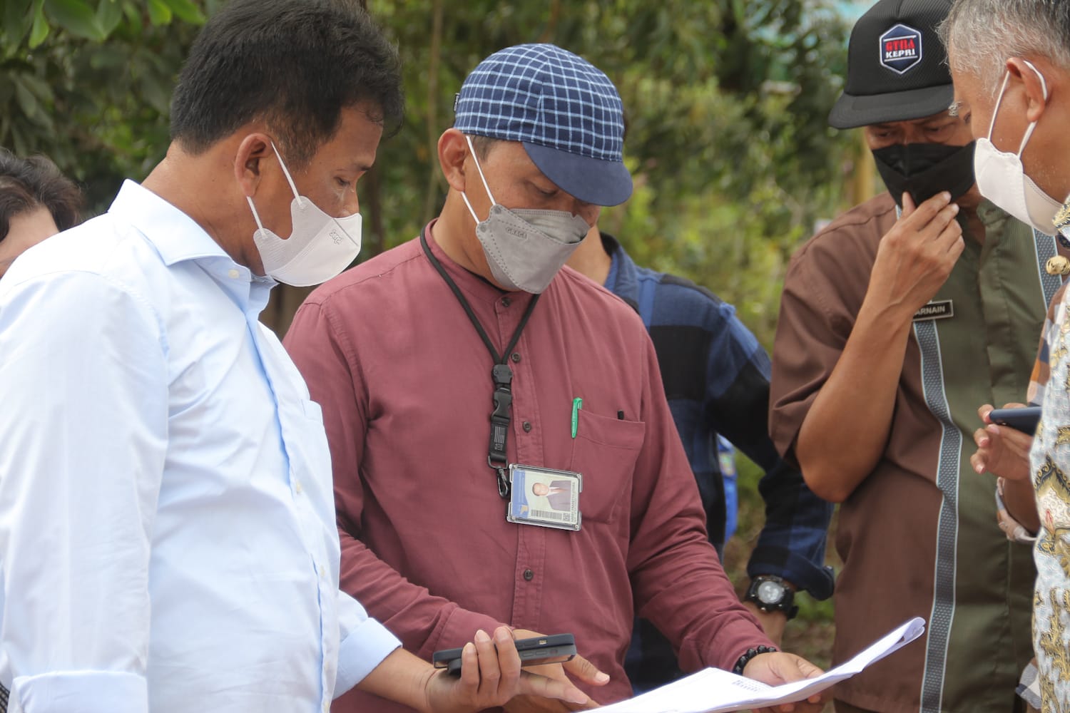 Wali Kota Batam, Muhammad Rudi meninjau kesiapan lahan pedagang di Batubesar