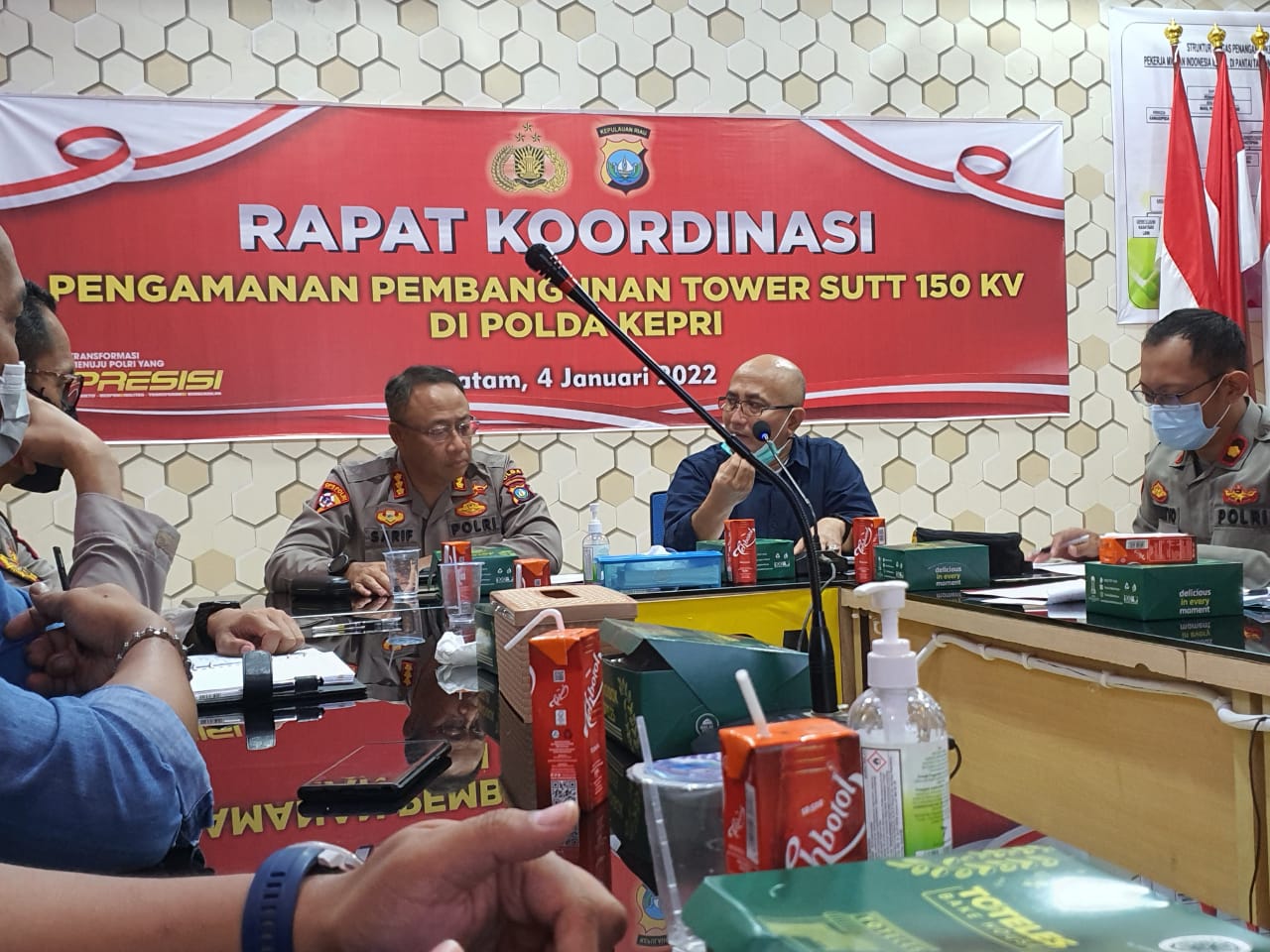 Rapat koordinasi PLN Batam dengan Polda Kepri