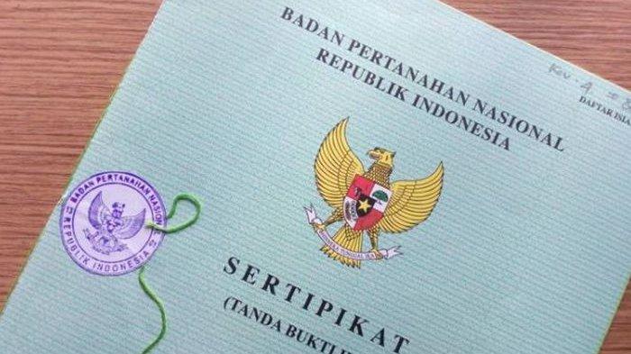 Ilustrasi sertifikat tanah