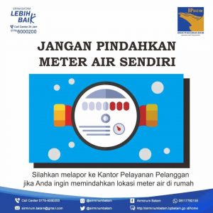 Prosedur pemindahan meter air