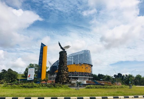 Penampakan Masjid Tanjak Hang Nadim Batam. FOTO : Romadi