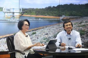 Presiden Direktur ATB, Benny Andrianto saat menjadi narasumber ZoomBA Seri manajemen, didampingi oleh Head of Corporate Secretary ATB, Maria Jacobus sebagai moderator.
