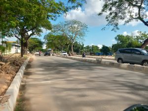 Penataan jalan di depan One Mall Batam mulai dikerjakan BP Batam