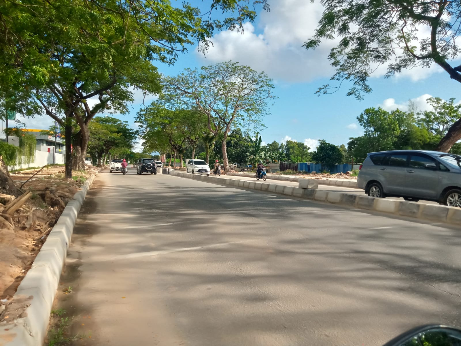 Penataan jalan di depan One Mall Batam mulai dikerjakan BP Batam