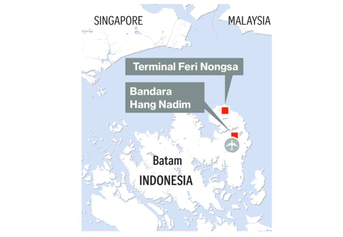Kapal tenggelam di Batam