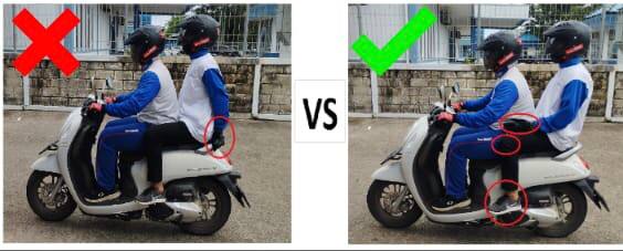 Amankah memegang handle motor