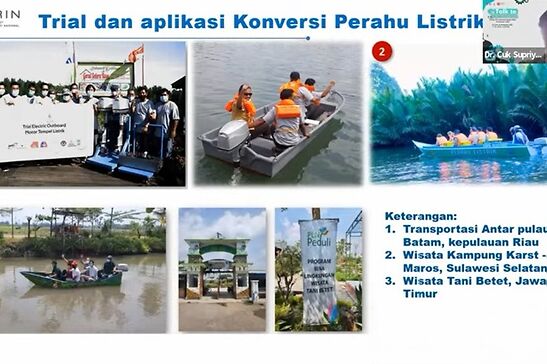 Perahu listrik BRIN