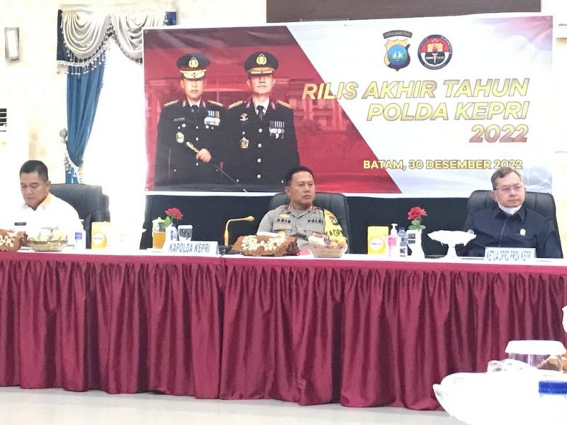 jumlah kasus narkotika di Kepri 2022