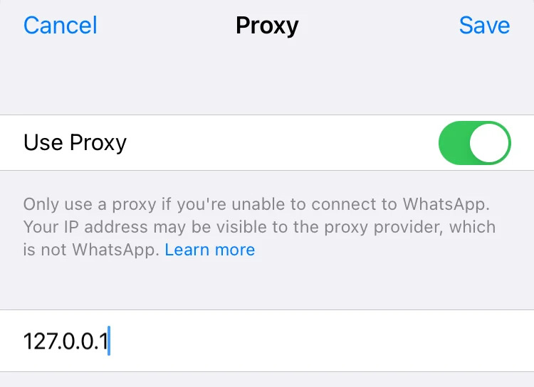 WhatsApp Proxy