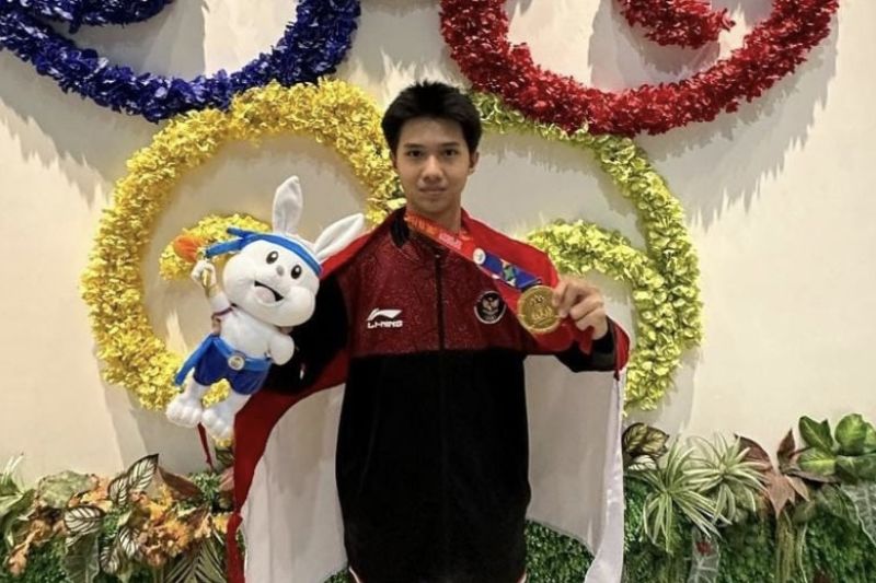 atlet lingga raih emas di Sea Games 2023