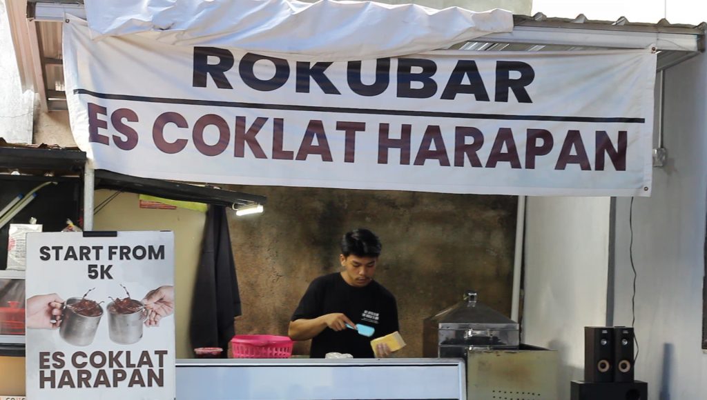 Rokubar es coklat harapan
