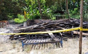 Rumah Wahid Terbakar