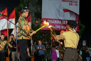 malam taptu pawai obor di natuna