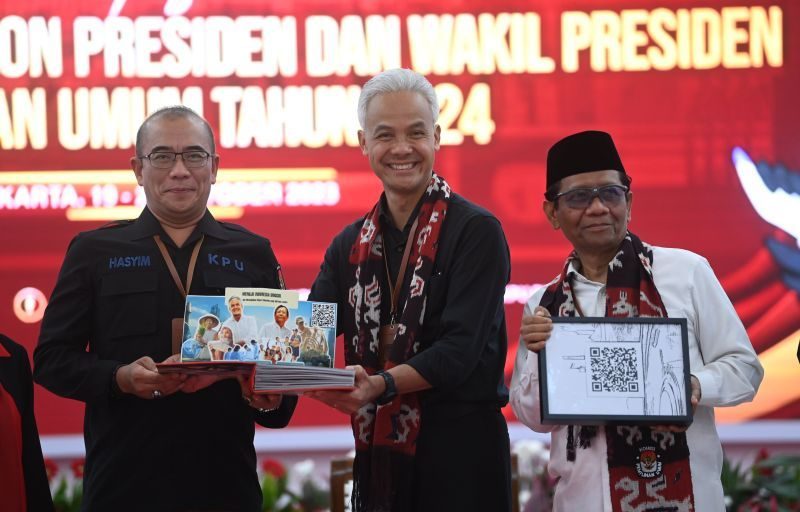 Ganjar mahfud daftar kpu