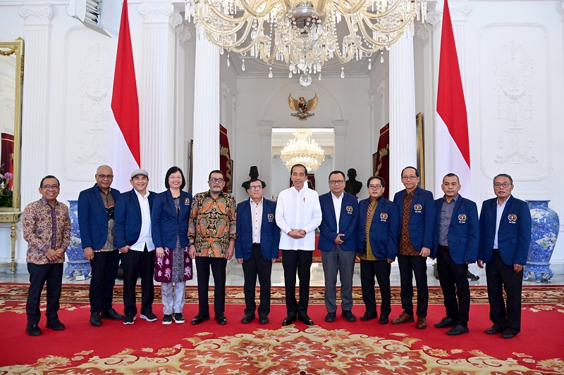 Pengurus PWI di Istana Jokowi