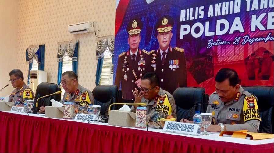 Rilis akhir tahun polda kepri