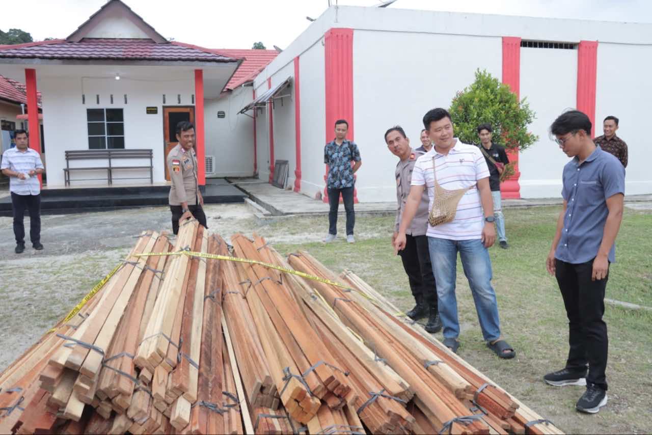 Kayu ilegal di Lingga