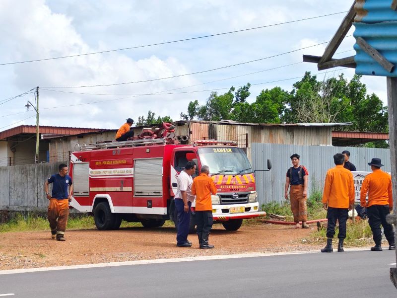 lahan di tanjungpinang terbakar