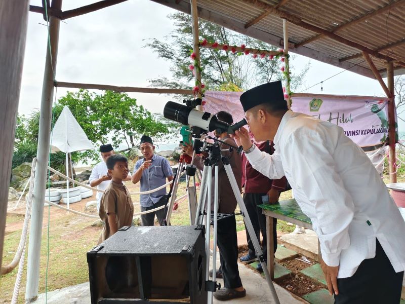 posisi hilal di tanjungpinang