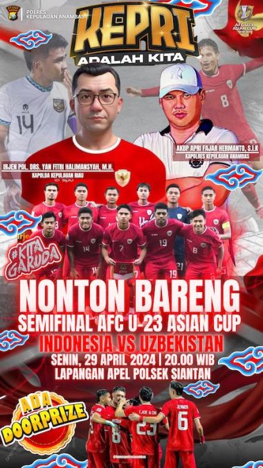 nobar timnas di anambas