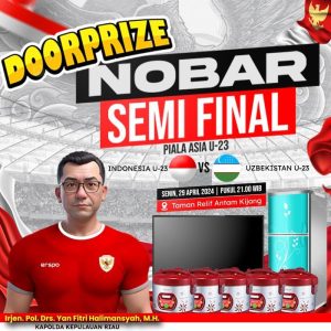 nobar timnas di Bintan