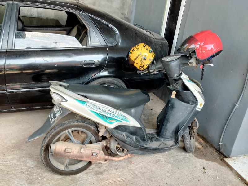 tinggalkan motor untuk mudik