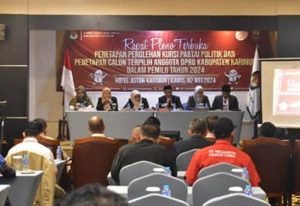 Rapat Pleno KPU penetapan anggota DPRD Karimun 2024