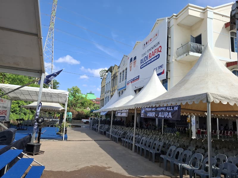 posko pemenangan Rudi-Rafiq