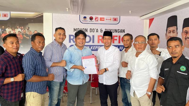 relawan kampar dukung rudi