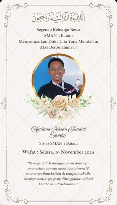 kecelakaan sman 3 batam