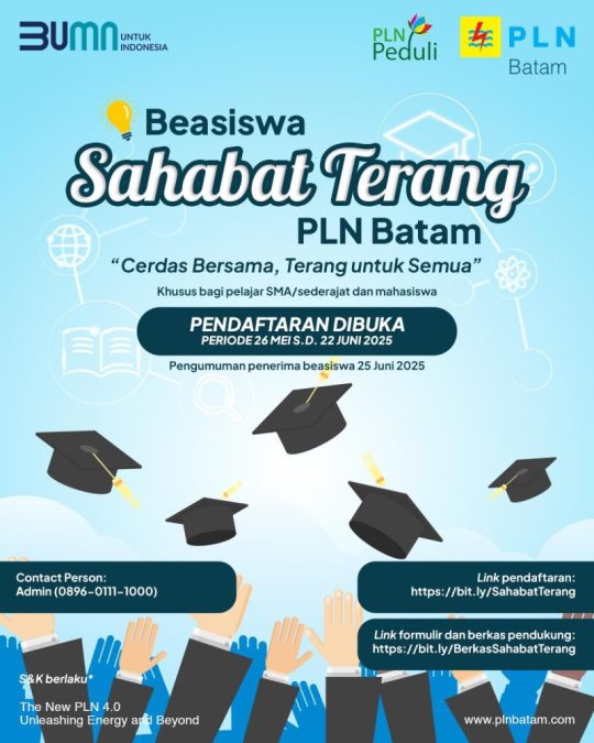 Syarat Beasiswa pln batam
