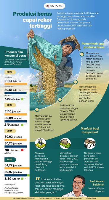 Produksi beras 2025