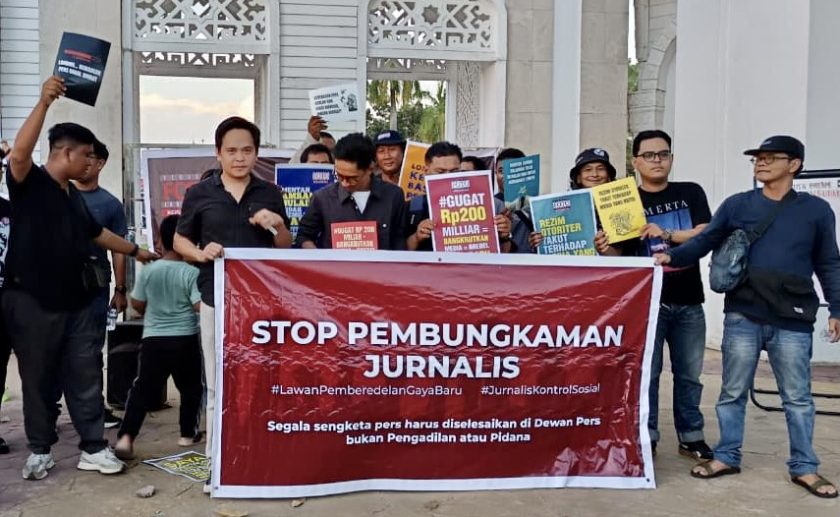 Aksi jurnalis di batam
