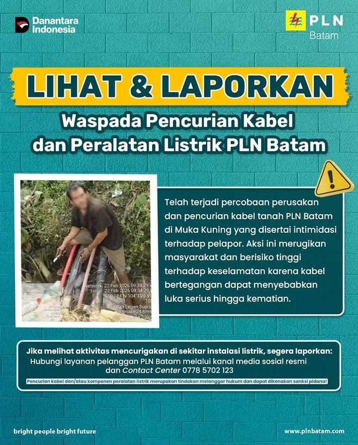 Pencurian Kabel Listrik Batam