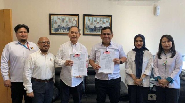 Penandatanganan kerja sama layanan BPJS Ketenagakerjaan antara RSBP Batam dan BPJS Ketenagakerjaan Cabang Batam Sekupang.