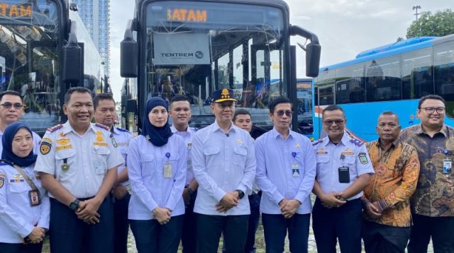 Armada baru Trans Batam yang disiapkan untuk memperluas layanan transportasi publik dan integrasi menuju Bandara Hang Nadim.