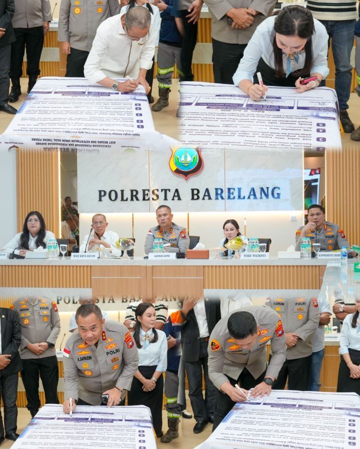 BP Batam, Polda Kepri, dan pelaku usaha scrap menandatangani pakta integritas untuk mencegah peredaran barang hasil pencurian aset publik.