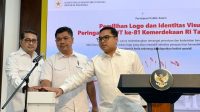Jumpa pers pemilihan logo HUT Ke-81 RI di Istana Kepresidenan Jakarta.