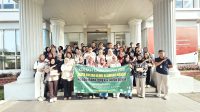 Mahasiswa Universitas Batam mengikuti edukasi keselamatan transportasi di Jasa Raharja Kepri.