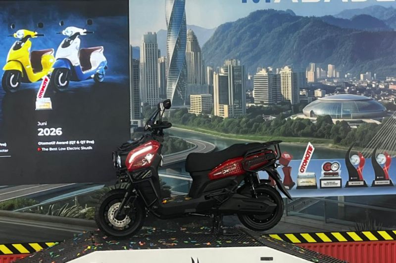 Motor listrik Indomobil eMotor dipamerkan di Jakarta Fair 2026 di tengah meningkatnya minat masyarakat terhadap kendaraan listrik.