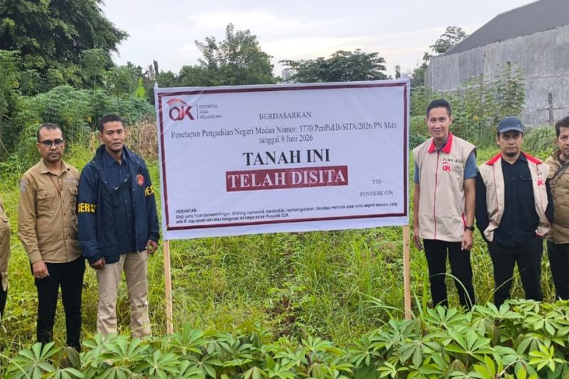 Penyitaan aset oleh OJK dalam kasus dugaan tindak pidana perbankan syariah di BPRS GP Medan.