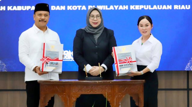Li Claudia Chandra menerima laporan hasil pemeriksaan BPK dan opini WTP untuk Kota Batam.