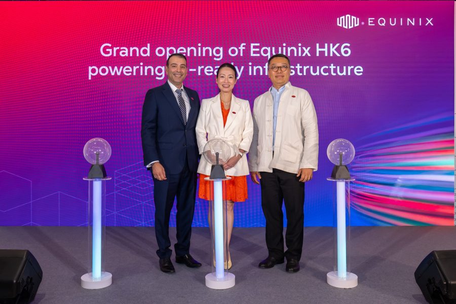 Gedung pusat data HK6 Equinix di Hong Kong untuk mendukung pengembangan kecerdasan buatan.