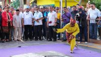 Atraksi permainan rakyat pada Penyengat Heritage 2026 di Pulau Penyengat.