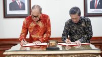 Penandatanganan kerja sama BP Batam dan BRIN untuk penguatan riset ketahanan air dan industri berkelanjutan.
