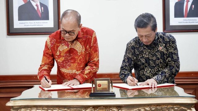 Penandatanganan kerja sama BP Batam dan BRIN untuk penguatan riset ketahanan air dan industri berkelanjutan.