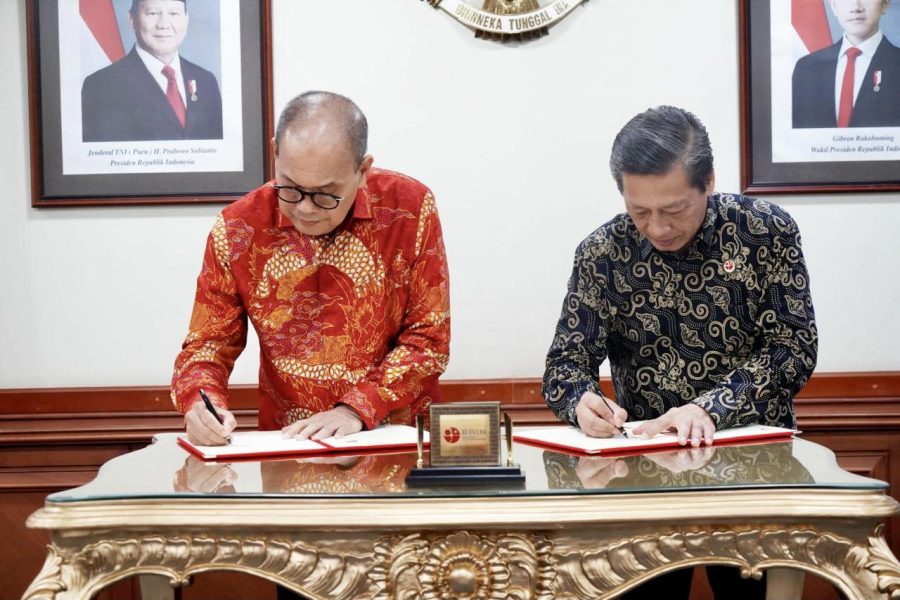 Penandatanganan kerja sama BP Batam dan BRIN untuk penguatan riset ketahanan air dan industri berkelanjutan.