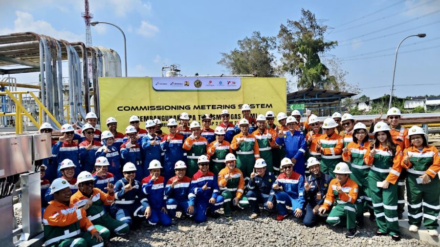 Fasilitas metering system CISEM II saat proses commissioning untuk integrasi jaringan gas bumi Jawa Timur dan Jawa Barat.