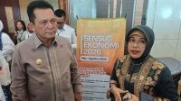 Kepala BPS RI Amalia Adininggar Widyasanti menghadiri Pencanangan Sensus Ekonomi 2026 di Tanjungpinang.